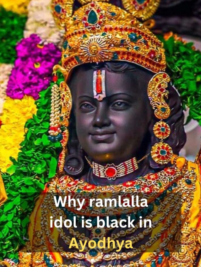 why ramlalla idol is black in Ayodhya